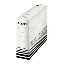 Leitz boîte à archives solid, blanc/rouge clair, (l)80 mm (LOT DE 10)