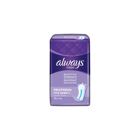 Always maxi serviette profresh long 12