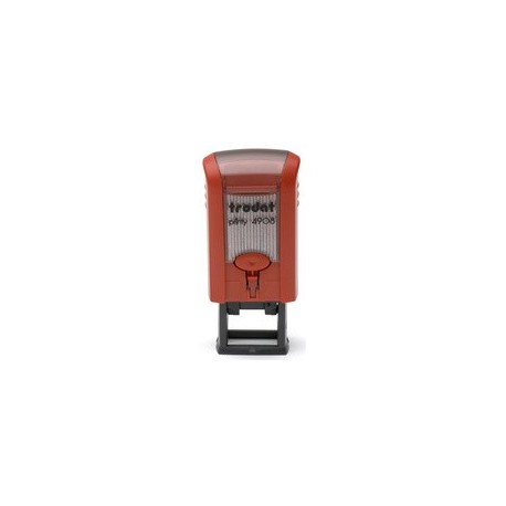 Trodat tampon pour texte printy 4908, personnalisable, rouge