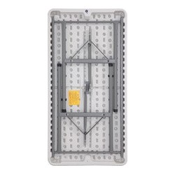 Sodematub table pliante ycz-122 en plastique, gris clair