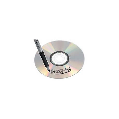 Bic marqueur pour cd/dvd marking ultra fine, permanent, noir