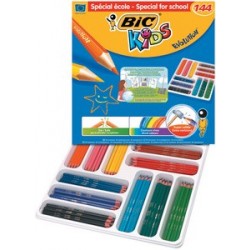 Bic kids crayons de couleur evolution ecolutions, paquet de