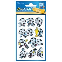 Avery zwerckform sticker 3d zdesign kids "football"