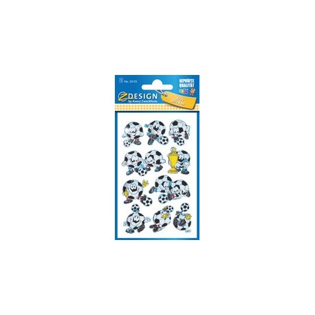 Avery zwerckform sticker 3d zdesign kids "football"