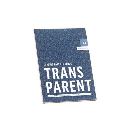 RÖmerturm bloc papier calque "transparent", a3, 50 feuilles