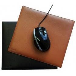 Alassio tapis de souris, en cuir, couleur: cognac