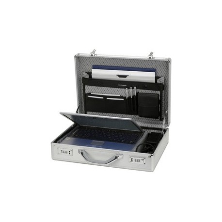 Alumaxx laptop-attaché-case "kronos", en aluminium, argent
