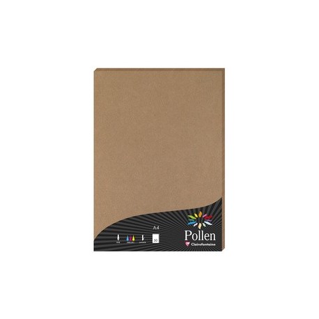 Pollen by clairefontaine papier kraft, a4, naturel, 210 g/m2