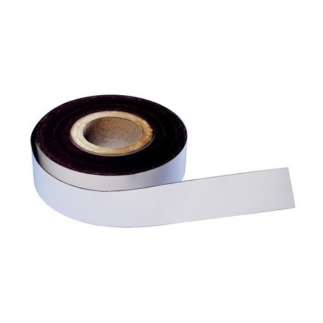 Magnetoplan magnetband, pvc, weiß, 50 mm x 30 m