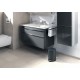 Durable poubelle à pédale métal, rond, 5 litres, anthracite