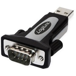 Logilink adaptateur usb 2.0 - rs232, noir