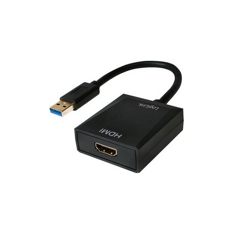 Logilink carte graphique usb 3.0 - hdmi, noir