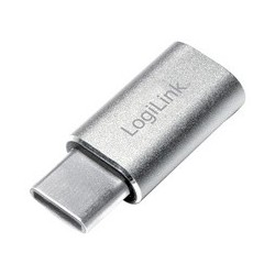 Logilink adaptateur usb, usb-c mâle - micro usb femelle