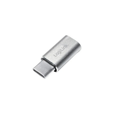 Logilink adaptateur usb, usb-c mâle - micro usb femelle