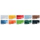 Folia raphia artificiel brillant, 40 mm x 30 m, couleurs