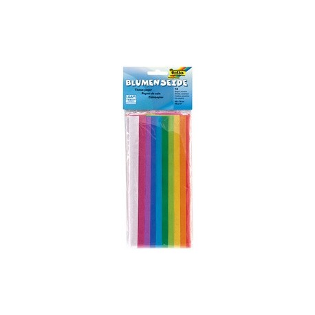Folia papier de soie, (l)500 x (h)700 mm, 20 g/m2, assorti