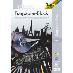 Folia bloc de papier à dessin, a4, 130 g/m2, noir