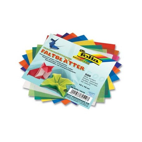 Folia papier transparent pour le pliage, 200 x 200 mm