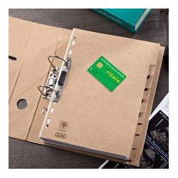 Oxford intercalaires en carton touareg, uni, a4, 6 touches