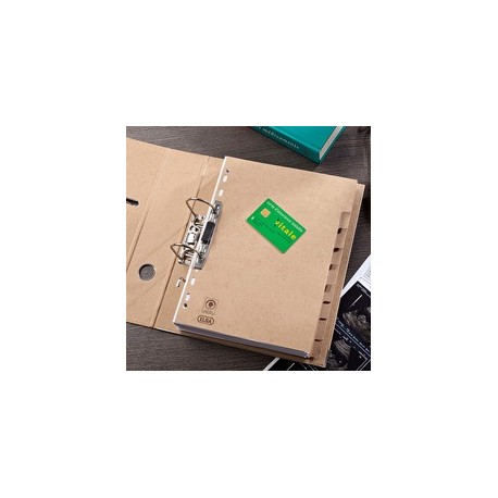 Oxford intercalaires en carton touareg, uni, a4, 6 touches