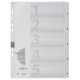 Pagna intercalaires, carton, chiffres 1 - 5, a4, 5 touches
