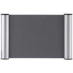 Franken plaque de porte clip, 148 x 148 mm, argent