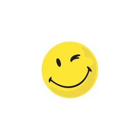 Franken symbole de notation "positif", autocollant, jaune