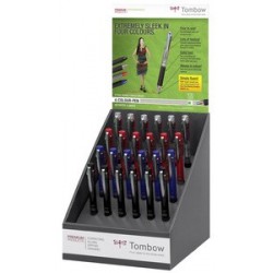 Tombow stylo à bille "reporter 4 smart", présentoir de 24