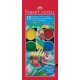 Faber-castell palette de peinture aquarellable, 12 couleurs