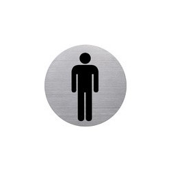 Helit pictogramme "the badge" portable interdit, argent