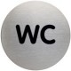Durable pictogramme "douche", diamètre: 83 mm, argent