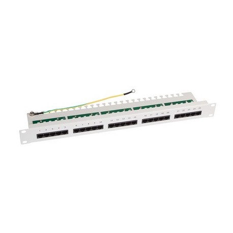 Logilink panneau de brassage rnis 19" cat.3, 50 ports, gris