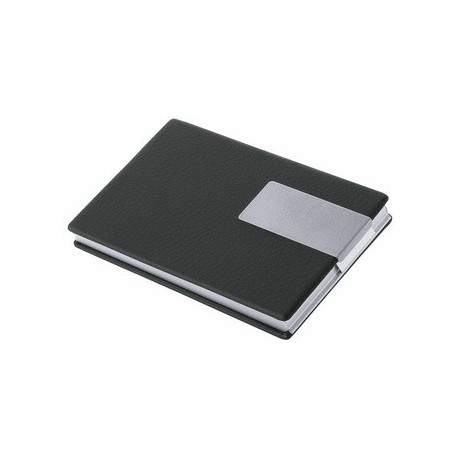 Wedo boîte cartes de visite good deal, aluminium/pvc (noir)