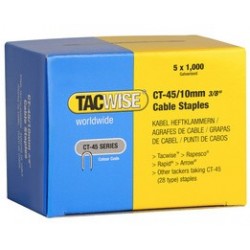 Tacwise agrafes pour câble ct-45/10 mm, galvanisé