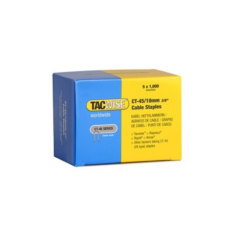 Tacwise agrafes pour câble ct-45/10 mm, galvanisé