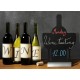 Securit ardoise de table silhouette "vin"