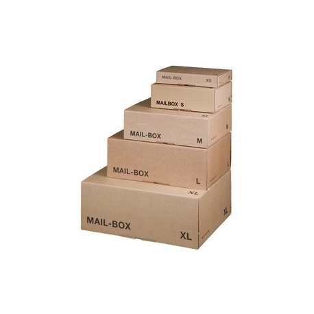 Smartboxpro carton d'expédition mail box, taille: s, marron (LOT DE 20)