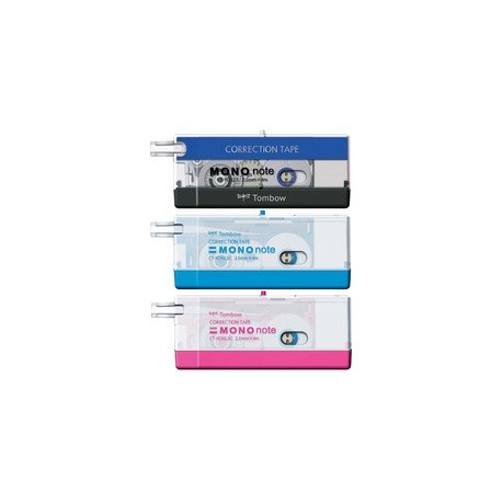 Tombow rouleau correcteur "mono note", 2,5 mm x 4 m, noir
