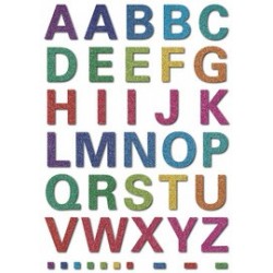 Herma lettres alphabétiques magic a-z, glittery