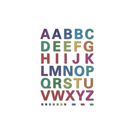 Herma lettres alphabétiques magic a-z, glittery