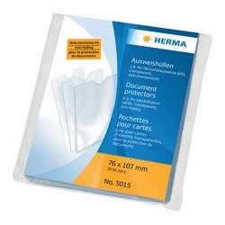Herma étui de poche, pp, 1 poche, 0,14 mm, transparent (LOT DE 25)