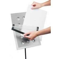 Durable support d'informations duraview stand, a4, argent
