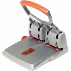 Rapid perforateur 4 trous supreme hdc150/4, argent/orange