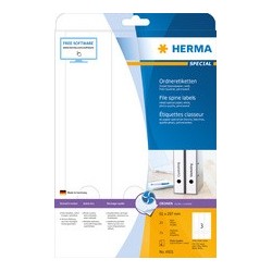 Herma etiquette dos de classeur special, 297 x 61 mm, blanc