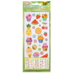 Folia autocollants brillant, motifs assortis toute l'année