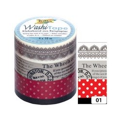 Folia rubans autocollants déco washi-tape boho