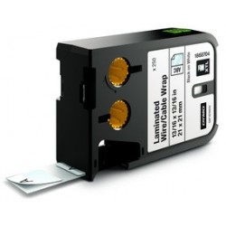 Dymo xtl bande à lettrage polyester, noir/blanc, 9mm x 9,1m (LOT DE 6)
