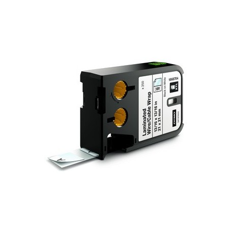 Dymo xtl bande à lettrage polyester, noir/blanc, 12mm x 9,1m (LOT DE 6)