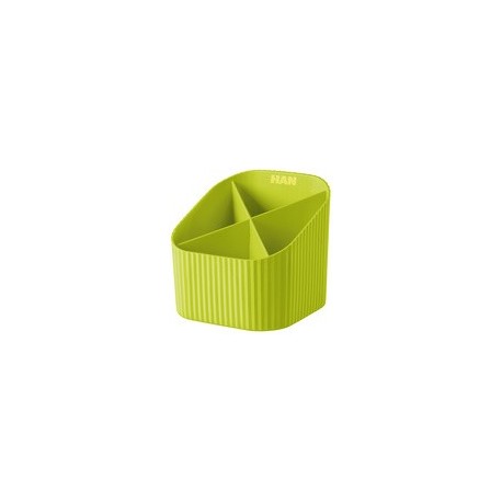 Han multipot à crayons x-loop trend colour, 4 compartiments,