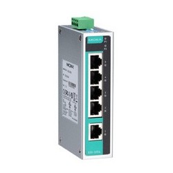 Moxa unmanaged industrial ethernet switch, 8 ports, eds-208a